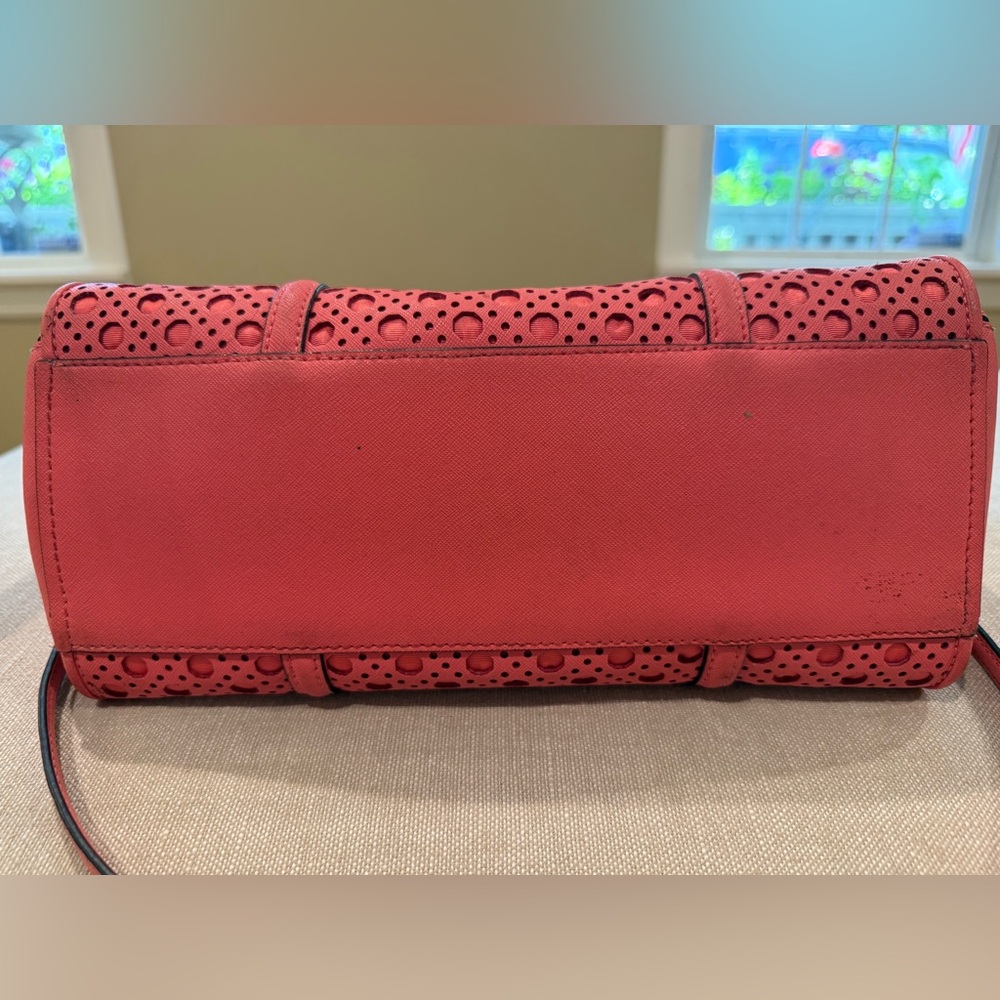 Kate Spade romy newbury lane caning leather satchel tote - Picture 10 of 12
